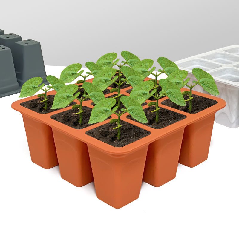 Seed Starter Tray - Bandeja de silicona de 9 celdas