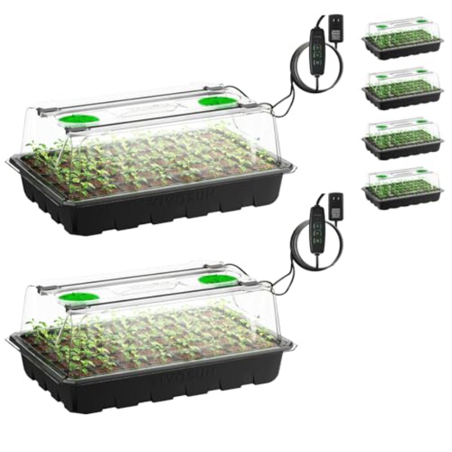 Seed Starter Tray - Paquete de 6 bandejas de germinación