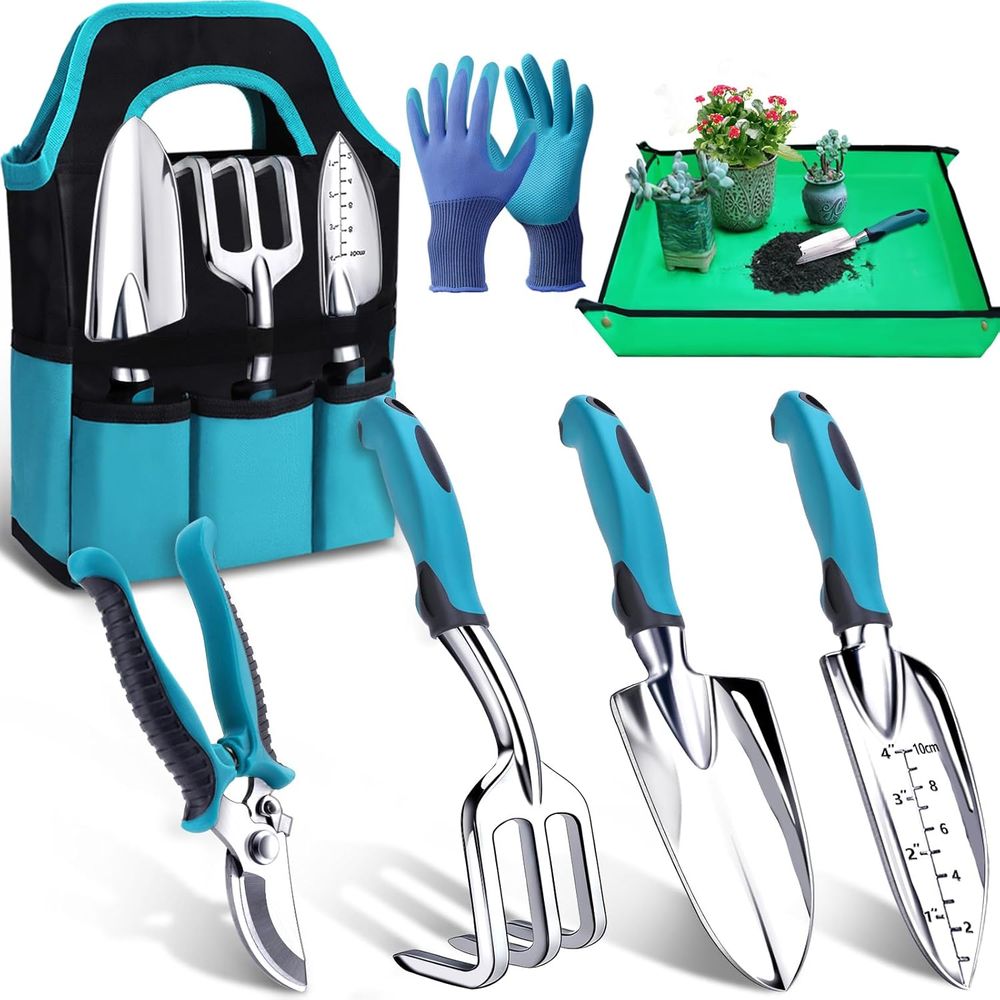 Trowel Garden Tools - Juego de herramientas de jardinería duradero