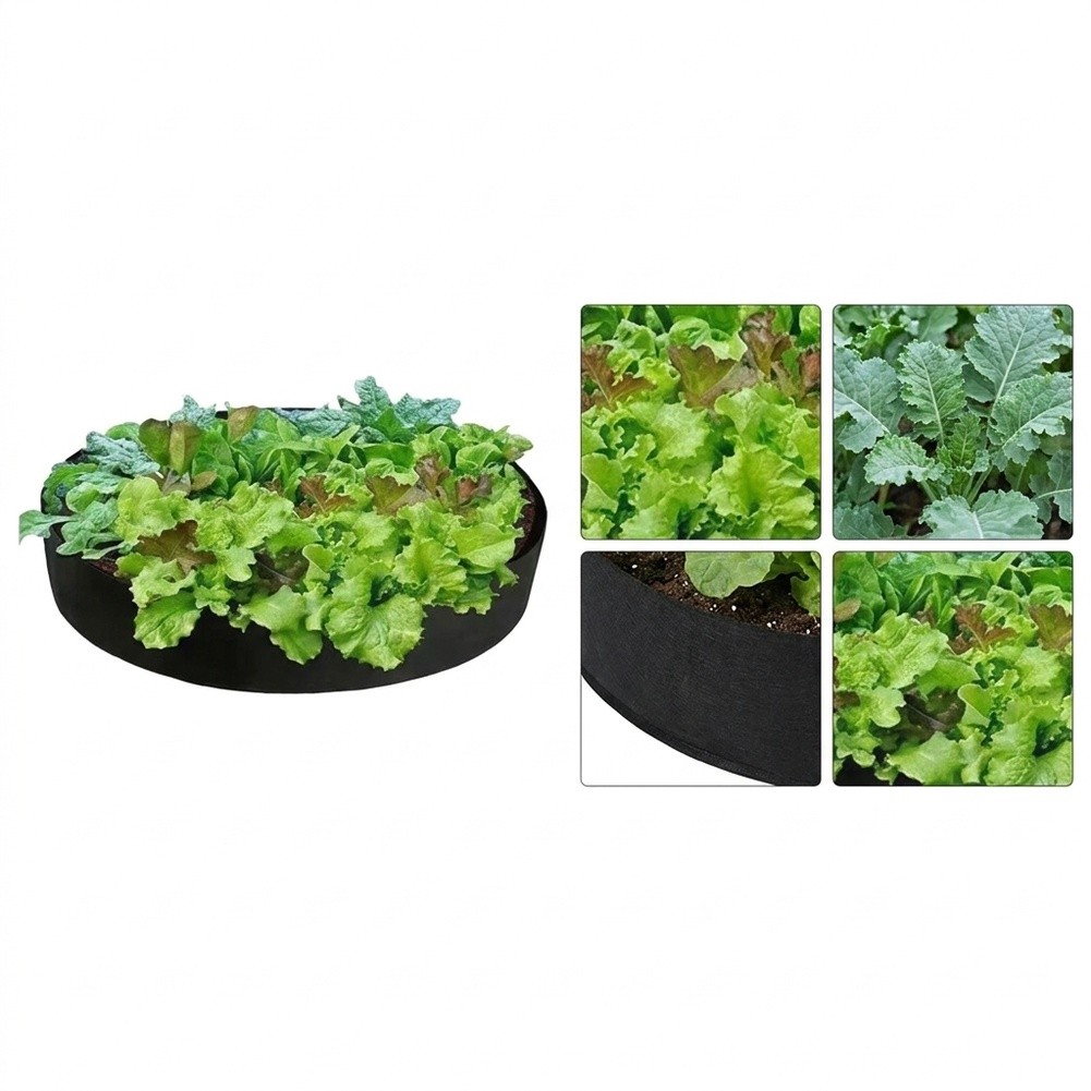Bolsa de fieltro circular gran - Grow Bag reseña y precio