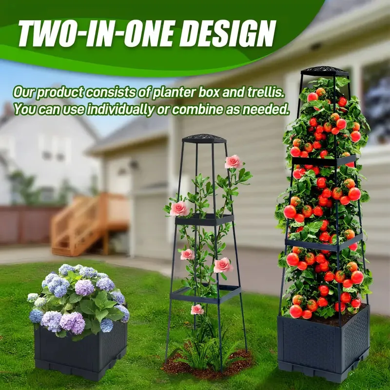 Torre de tomates con maceta de - Indoor Herb Garden reseña y precio