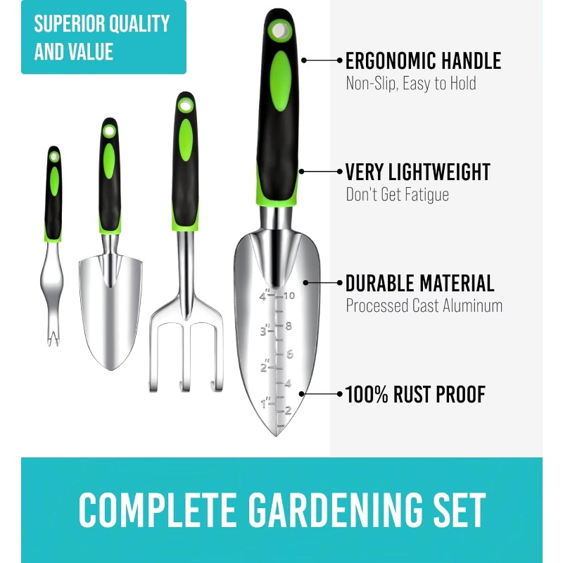 Juego de 9 Herramientas de Jar - Trowel Garden Tools reseña y precio