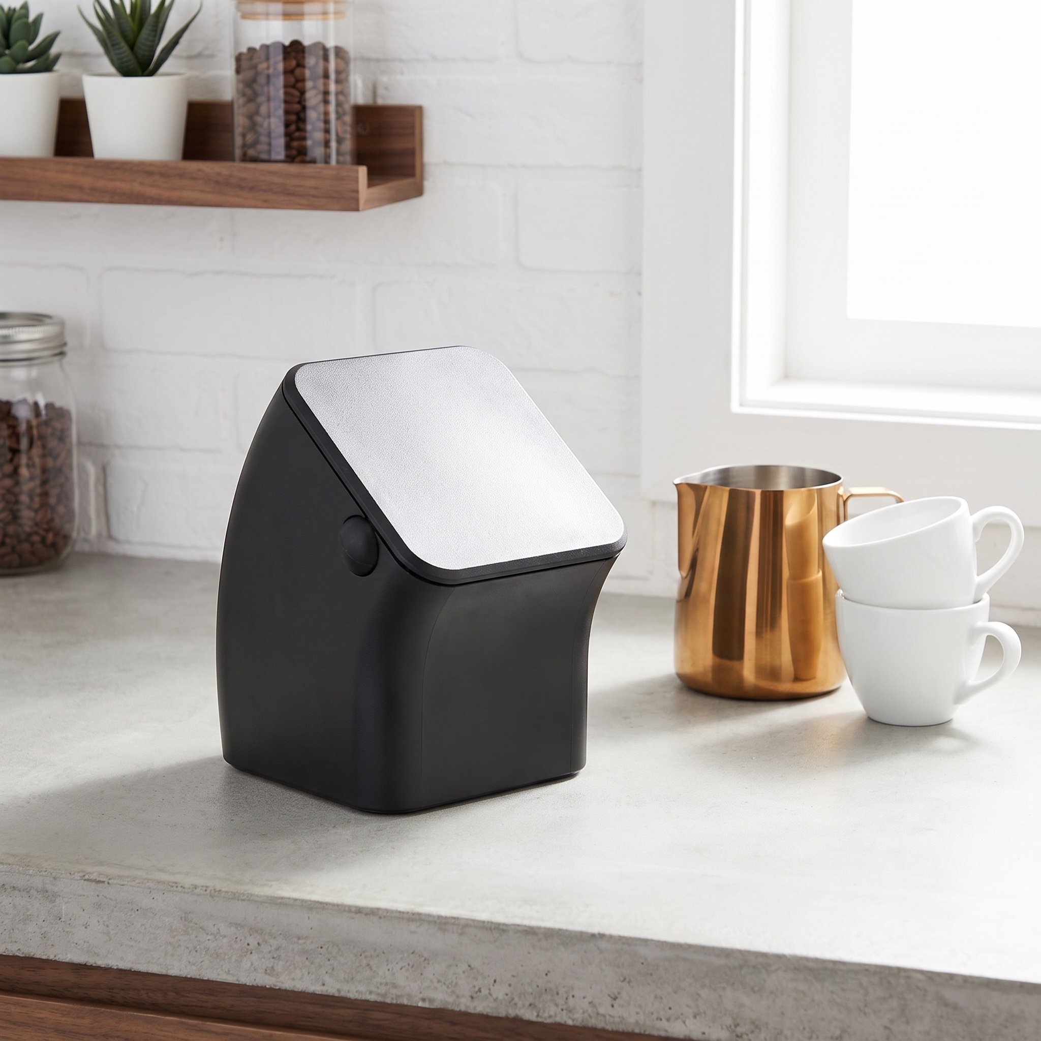 Caja de golpeo de café cuadrad - Compost Bin reseña y precio